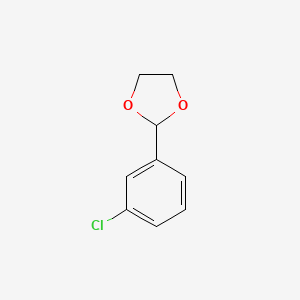 molecular formula C9H9ClO2 B7848154 2-(3-Chlorophenyl)-1,3-dioxolane CAS No. 64380-53-6