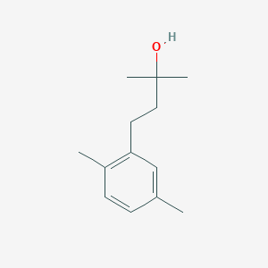 molecular formula C13H20O B7848187 4-(2,5-Dimethylphenyl)-2-methylbutan-2-ol CAS No. 87077-30-3