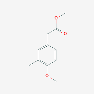 molecular formula C11H14O3 B7848197 Methyl 2-(4-methoxy-3-methylphenyl)acetate 
