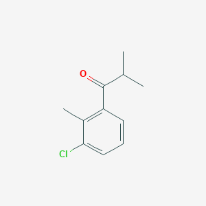 molecular formula C11H13ClO B7848207 3'-Chloro-2,2'-dimethylpropiophenone 