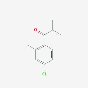 molecular formula C11H13ClO B7848215 4'-氯-2,2'-二甲基丙酮苯 
