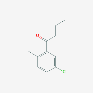 molecular formula C11H13ClO B7848224 3'-Chloro-6'-methylbutyrophenone 