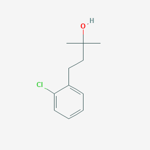 molecular formula C11H15ClO B7848253 4-(2-Chlorophenyl)-2-methylbutan-2-ol 