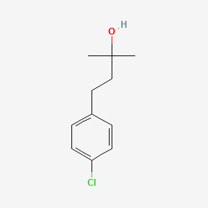 molecular formula C11H15ClO B7848256 2-Methyl-4-(4-chlorophenyl)-2-butanol 