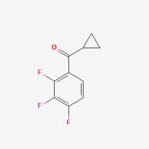 molecular formula C10H7F3O B7848272 2,3,4-Trifluorophenyl cyclopropyl ketone 