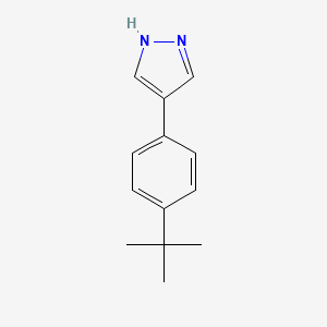 molecular formula C13H16N2 B7848277 4-(4-(tert-Butyl)phenyl)-1H-pyrazole 