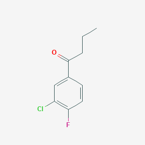 molecular formula C10H10ClFO B7848283 3'-Chloro-4'-fluorobutyrophenone 