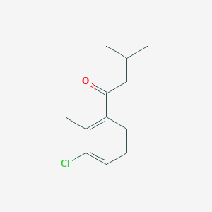 molecular formula C12H15ClO B7848290 3'-Chloro-2',3-dimethylbutyrophenone 