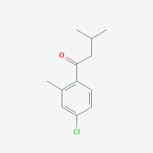 molecular formula C12H15ClO B7848300 4'-Chloro-2',3-dimethylbutyrophenone 