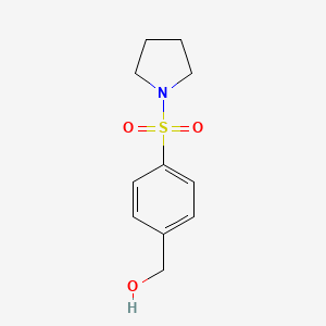 molecular formula C11H15NO3S B7848365 4-(Pyrrolidine-1-sulfonyl)-benzyl alcohol 