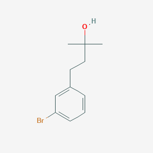 molecular formula C11H15BrO B7848382 4-(3-Bromophenyl)-2-methylbutan-2-ol 