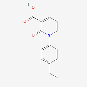 molecular formula C14H13NO3 B7848405 1-(4-Ethylphenyl)-2-oxo-1,2-dihydropyridine-3-carboxylic acid 
