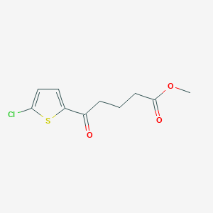 molecular formula C10H11ClO3S B7848412 Methyl 5-(2-chloro-5-thienyl)-5-oxovalerate 