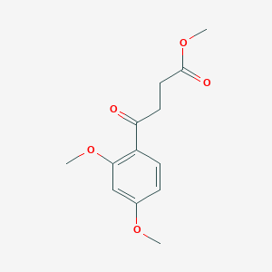molecular formula C13H16O5 B7848428 Methyl 4-(2,4-dimethoxyphenyl)-4-oxobutanoate 