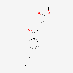 molecular formula C16H22O3 B7848442 Methyl 5-(4-n-butylphenyl)-5-oxovalerate 