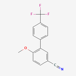 molecular formula C15H10F3NO B7848459 6-Methoxy-4'-trifluoromethyl-biphenyl-3-carbonitrile 
