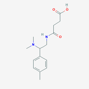 molecular formula C15H22N2O3 B7848485 3-{[2-(Dimethylamino)-2-(4-methylphenyl)ethyl]carbamoyl}propanoicacid 