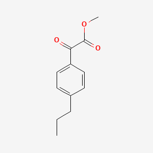 molecular formula C12H14O3 B7848563 Methyl 4-n-propylbenzoylformate 