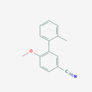 molecular formula C15H13NO B7848577 6-Methoxy-2'-methyl-[1,1'-biphenyl]-3-carbonitrile 