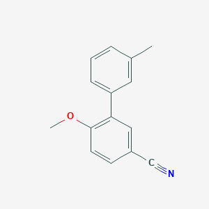 molecular formula C15H13NO B7848584 6-Methoxy-3'-methyl-[1,1'-biphenyl]-3-carbonitrile 