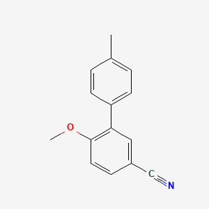 molecular formula C15H13NO B7848592 6-Methoxy-4'-methyl-[1,1'-biphenyl]-3-carbonitrile 