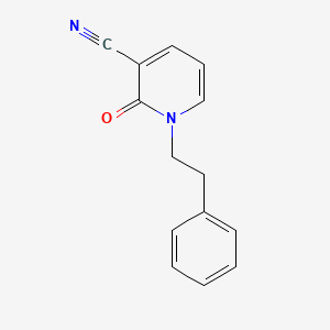 molecular formula C14H12N2O B7848597 2-Oxo-1-(2-phenylethyl)pyridine-3-carbonitrile 