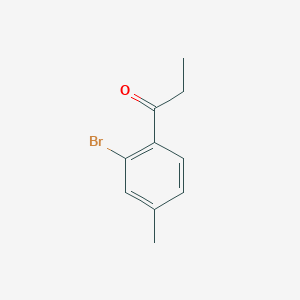 molecular formula C10H11BrO B7848634 2'-溴-4'-甲基丙基苯酮 