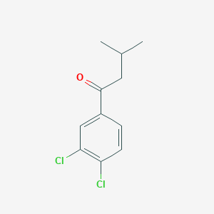 molecular formula C11H12Cl2O B7848646 1-(3,4-Dichlorophenyl)-3-methylbutan-1-one 