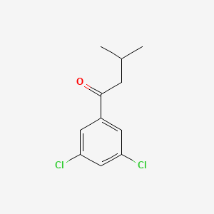 molecular formula C11H12Cl2O B7848651 3',5'-Dichloro-3-methylbutyrophenone 
