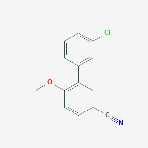 molecular formula C14H10ClNO B7848666 3'-Chloro-6-methoxy-[1,1'-biphenyl]-3-carbonitrile 