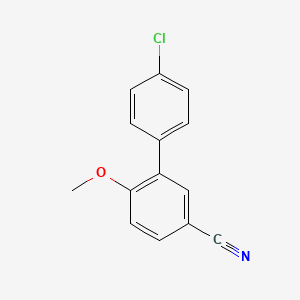 molecular formula C14H10ClNO B7848667 4'-Chloro-6-methoxy-[1,1'-biphenyl]-3-carbonitrile 