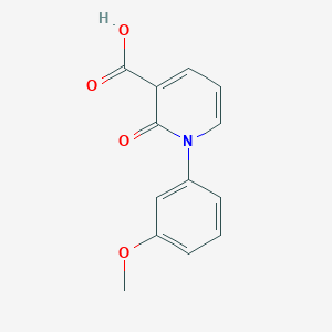 molecular formula C13H11NO4 B7848680 1-(3-Methoxyphenyl)-2-oxo-1,2-dihydropyridine-3-carboxylic acid 