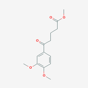 molecular formula C14H18O5 B7848710 Methyl 5-(3,4-dimethoxyphenyl)-5-oxovalerate 