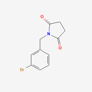 molecular formula C11H10BrNO2 B7848721 1-(3-Bromobenzyl)pyrrolidine-2,5-dione 