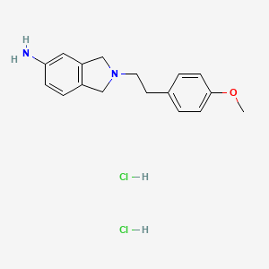 molecular formula C17H22Cl2N2O B7848781 2-(4-Methoxyphenethyl)isoindolin-5-amine dihydrochloride 