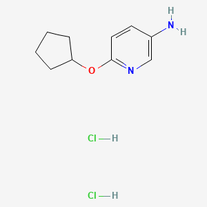 molecular formula C10H16Cl2N2O B7848852 6-Cyclopentyloxypyridin-3-amine;dihydrochloride 