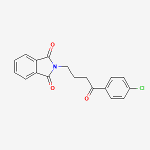 molecular formula C18H14ClNO3 B7848873 2-[4-(4-chlorophenyl)-4-oxobutyl]-2,3-dihydro-1H-isoindole-1,3-dione 
