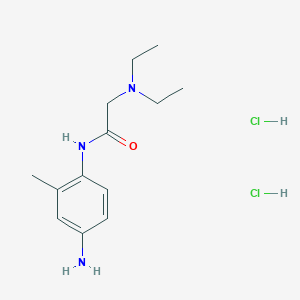 molecular formula C13H23Cl2N3O B7848885 N-(4-amino-2-methylphenyl)-2-(diethylamino)acetamide dihydrochloride 