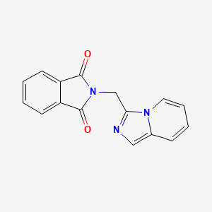 molecular formula C16H11N3O2 B7848915 2-(Imidazo[1,5-a]pyridin-3-ylmethyl)isoindole-1,3-dione 