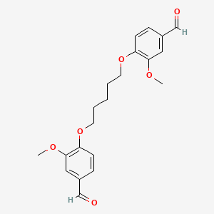 molecular formula C21H24O6 B7848934 4,4'-(Pentamethylenebisoxy)bis(3-methoxybenzaldehyde) 