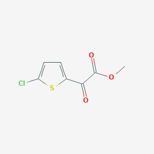 molecular formula C7H5ClO3S B7849097 Methyl 2-(5-chlorothiophen-2-yl)-2-oxoacetate CAS No. 32766-62-4