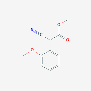 molecular formula C11H11NO3 B7849099 Methyl 2-cyano-2-(2-methoxyphenyl)acetate 