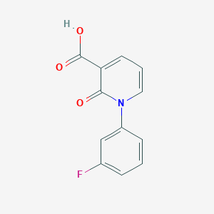 molecular formula C12H8FNO3 B7849148 1-(3-Fluoro-phenyl)-2-oxo-1,2-dihydro-pyridine-3-carboxylic acid 