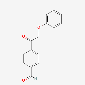 molecular formula C15H12O3 B7849151 4-(Phenoxyacetyl)benzaldehyde 