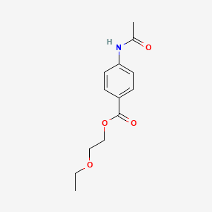 molecular formula C13H17NO4 B7849190 2-Ethoxyethyl4-acetamidobenzoate 