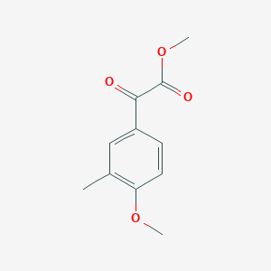 molecular formula C11H12O4 B7849374 Methyl 4-methoxy-3-methylbenzoylformate 
