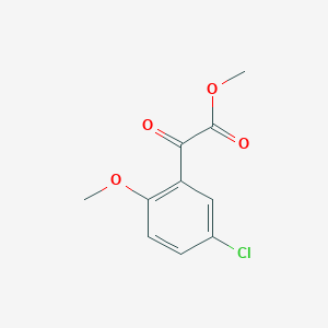molecular formula C10H9ClO4 B7849393 Methyl 3-chloro-6-methoxybenzoylformate 