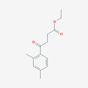 molecular formula C14H18O3 B7849405 Ethyl 4-(2,4-dimethylphenyl)-4-oxobutanoate 