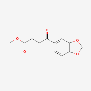 molecular formula C12H12O5 B7849416 Methyl 4-(benzo[d][1,3]dioxol-5-yl)-4-oxobutanoate 