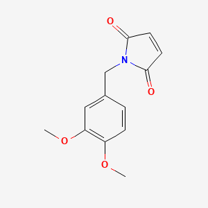 molecular formula C13H13NO4 B7849432 1-(3,4-dimethoxybenzyl)-1H-pyrrole-2,5-dione 